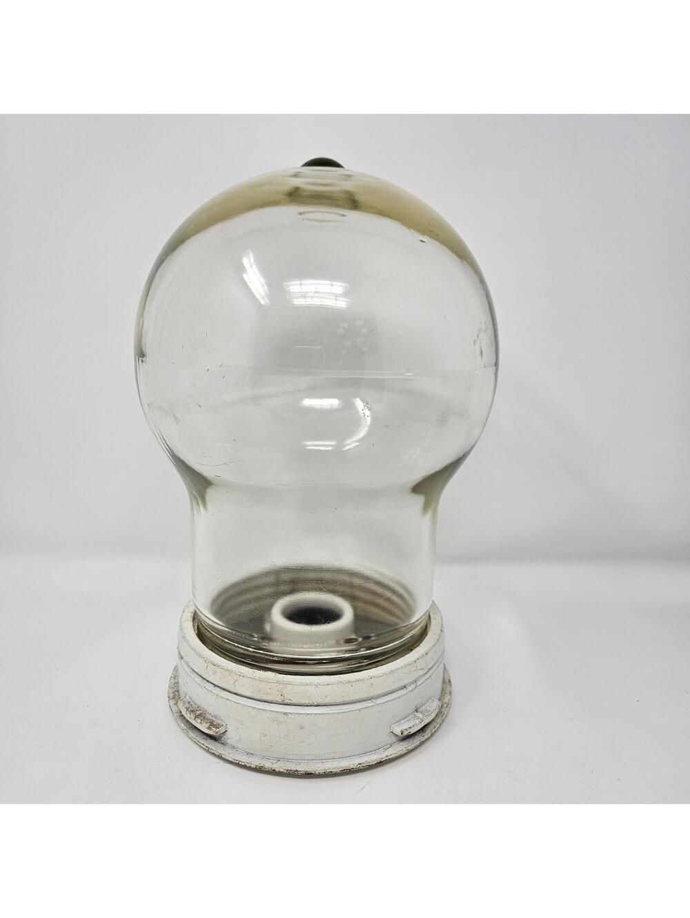 Industrial Crouse Hinds VDB3 Explosion Proof Clear Glass Globe With Socket Vntg